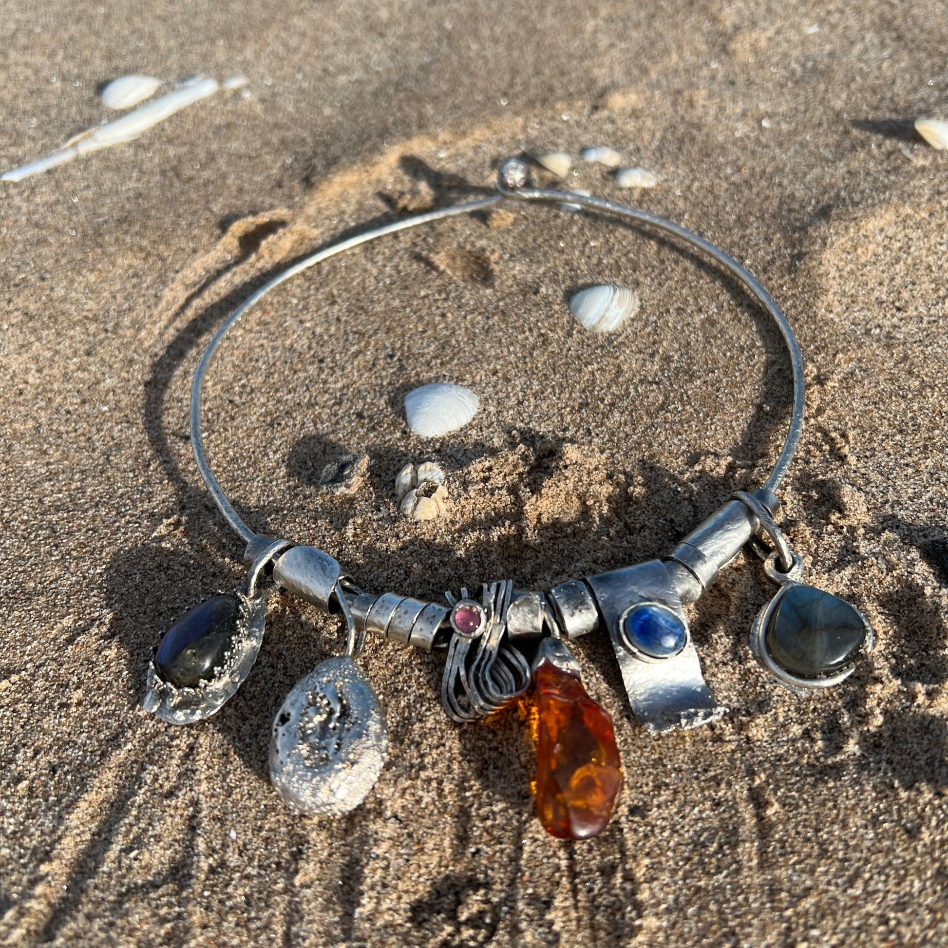 Amber Chant – Silver Bohemian Necklace