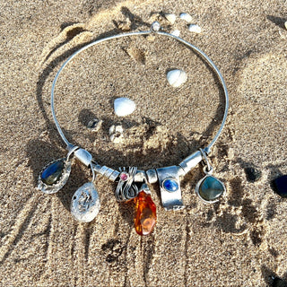 Amber Chant – Silver Bohemian Necklace