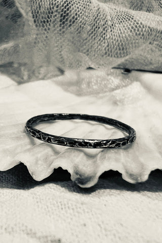 Six Elements Goddess - Earth Silver Stacking Ring - 6 elements Studio