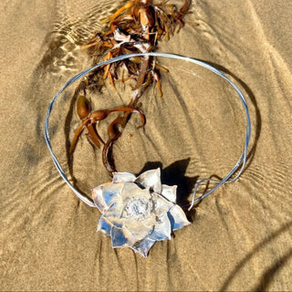Lotus of Light: Silver Lotus Necklace - 6 elements Studio