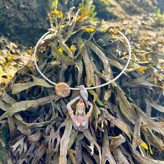 Moon Goddess with a Raven – Mythic Goddess Collection - 6 elements Studio