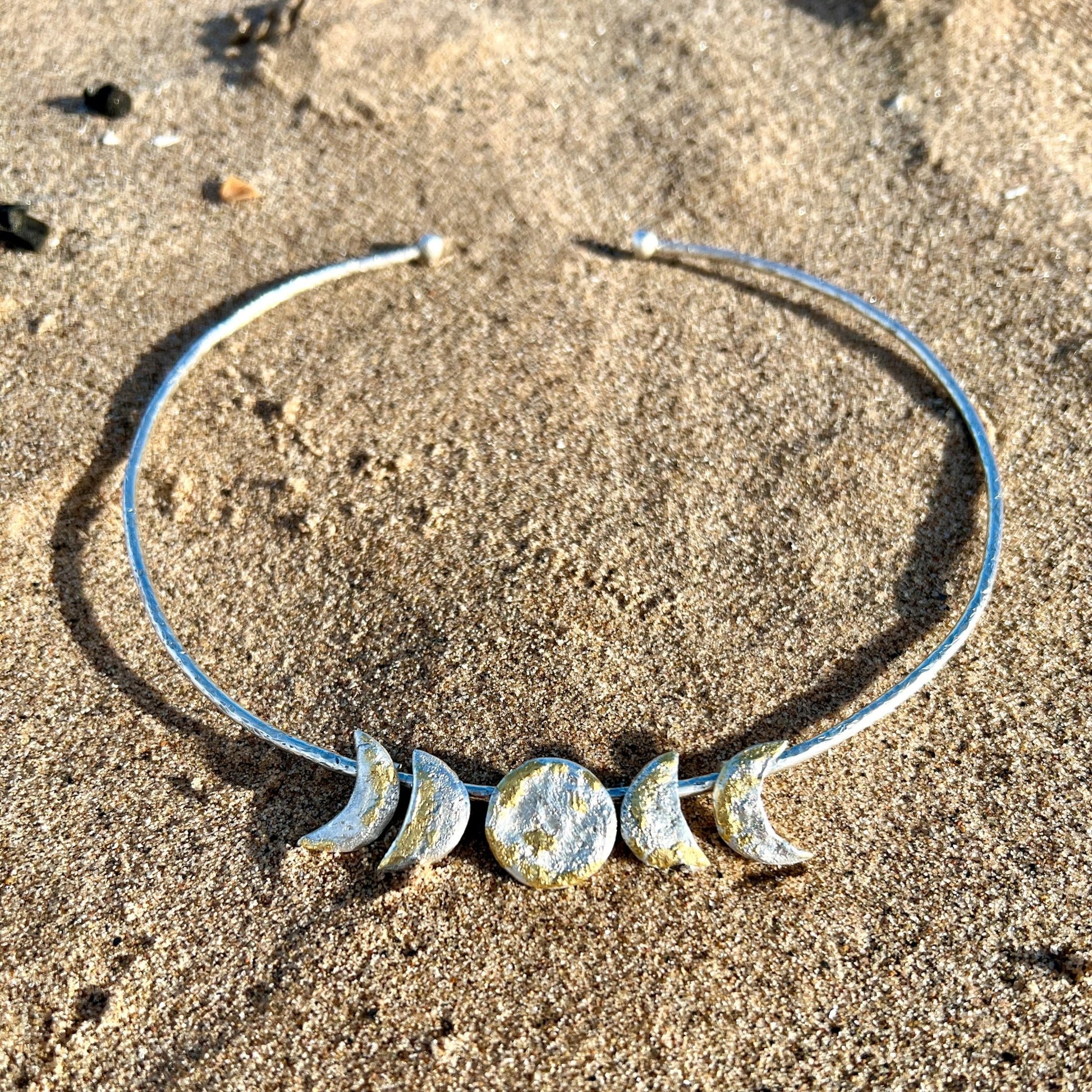 Moon Phases Choker — The Goddess in You Collection - 6 elements Studio