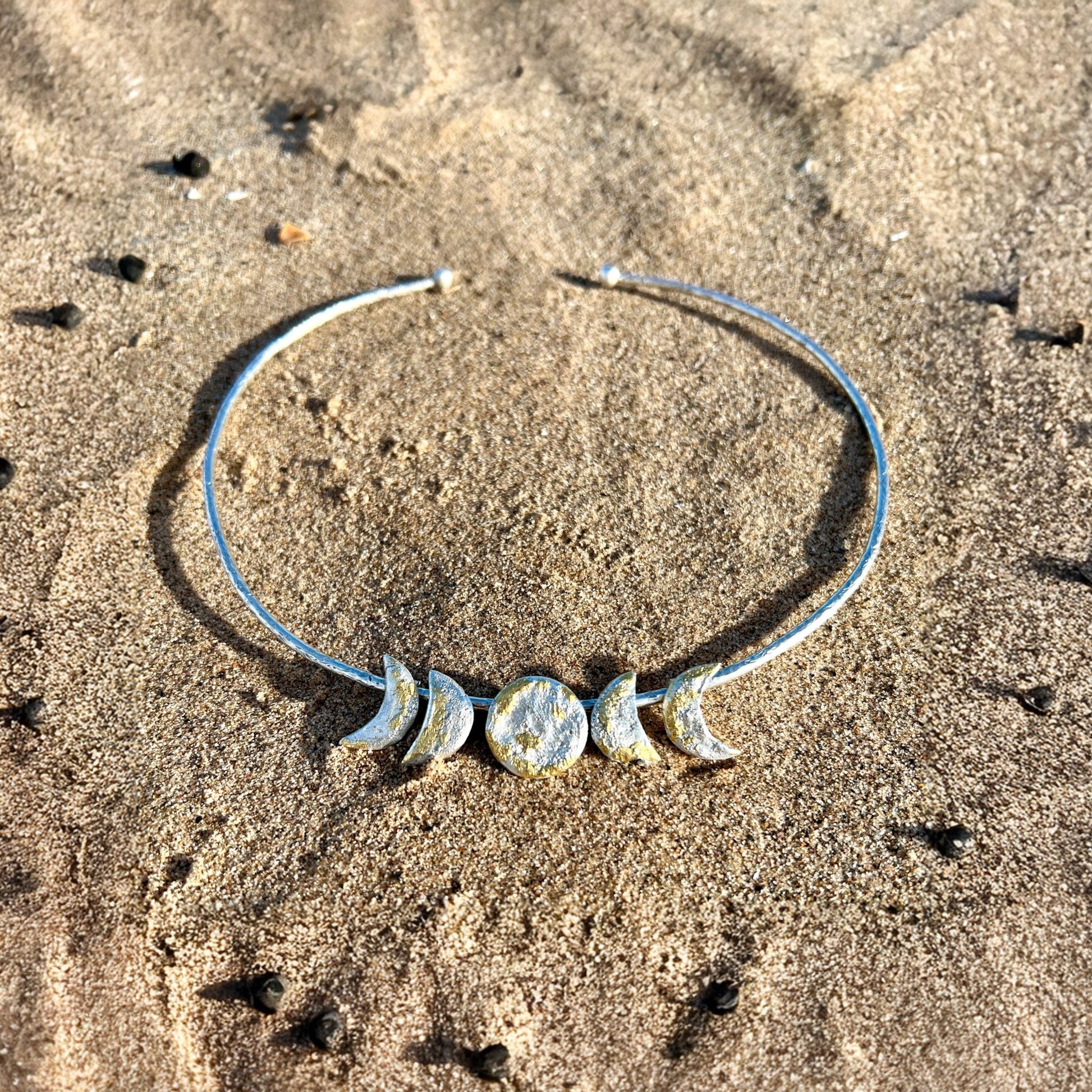 Moon Phases Choker — The Goddess in You Collection 6 elements Studio
