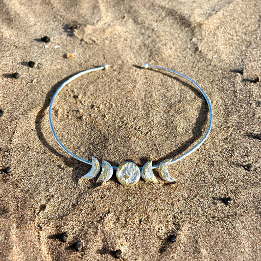 Moon Phases Choker — The Goddess in You Collection 6 elements Studio