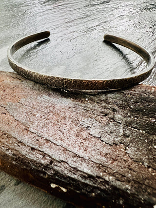 Personalised Sterling Silver Cuff Bracelet - 6 elements Studio