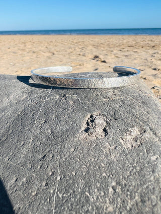 Personalised Sterling Silver Cuff Bracelet - 6 elements Studio