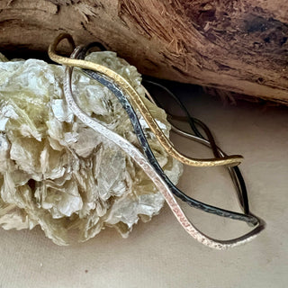 Silver Wavy Bangles Trio – Water, Fire and Spirit