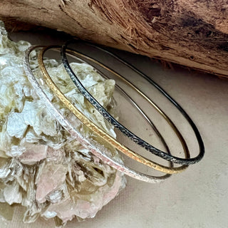 Silver Bangles Trio – Earth, Air and Light