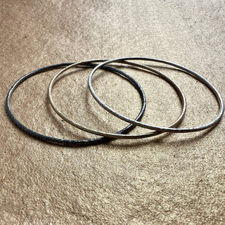 Silver Bangles Trio – Earth, Air and Light