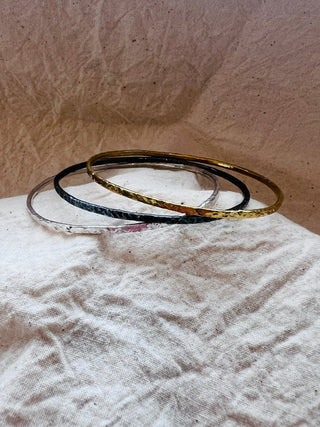 Silver Bangles Trio – Earth, Air and Light - 6 elements Studio