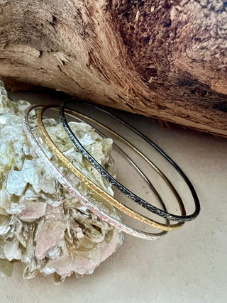 Silver Bangles Trio – Earth, Air and Light - 6 elements Studio