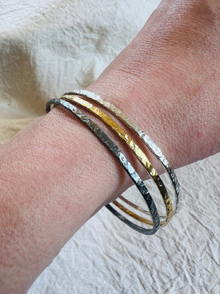Silver Bangles Trio – Earth, Air and Light - 6 elements Studio