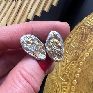 Silver Brutalist cufflinks - 6 elements Studio