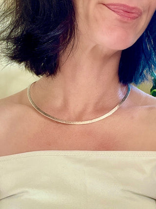 Silver Moon Goddess Choker – Six Elements Necklace - 6 elements Studio