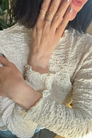 The Rings of Becoming – Stacking Ring Set in Gold and Silver - 6 elements Studio