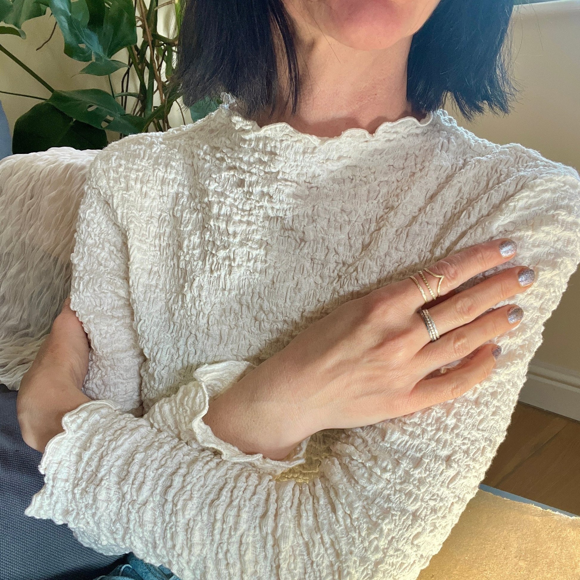 Silver Trinity – Elemental Ring Set: Earth, Water and Air  6 elements Studio