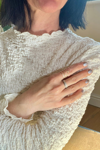 Silver Trinity – Elemental Ring Set: Earth, Water and Air  6 elements Studio