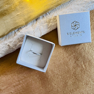 Six Elements Goddess - Air Silver Ring – The Expressive One in a box - 6 elements Studio