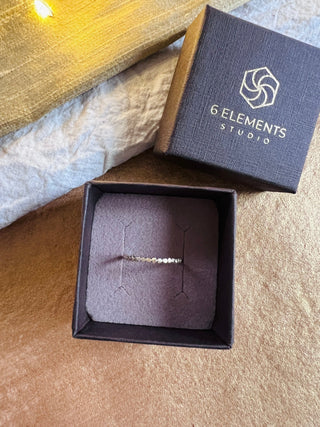 Six Elements Goddess - Light 9ct Gold Ring - 6 elements Studio
