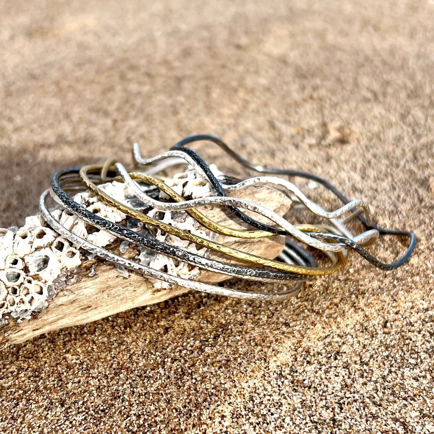 The Everyday Goddess – Elemental Bangles Set - 6 elements Studio