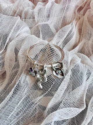 The Four‑Symbol Talisman Ring - 6 elements Studio