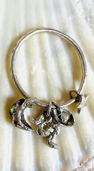 The Four‑Symbol Talisman Ring - 6 elements Studio