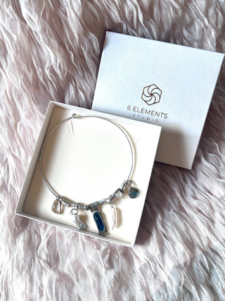 Whispering Tides – Silver Bohemian Necklace of the Six - 6 elements Studio